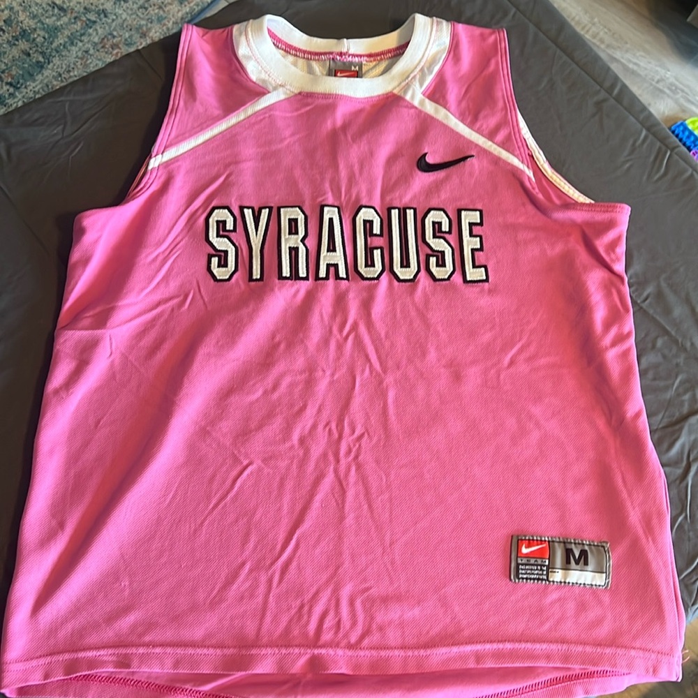 Syracuse University women’s pink medium basketball jersey Nike size Medium